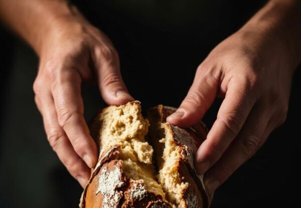 bread-hands tasting